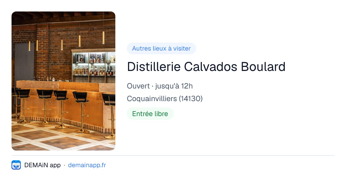 Distillerie Calvados Boulard — Coquainvilliers