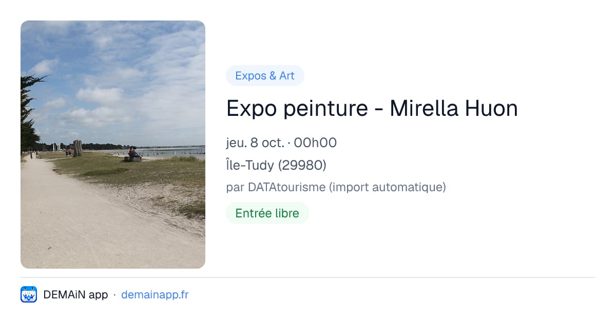 Expo peinture - Mirella Huon — Île-Tudy