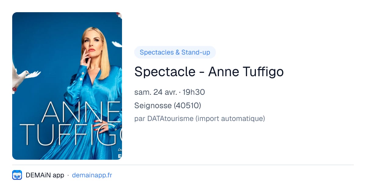 Spectacle - Anne Tuffigo — Seignosse