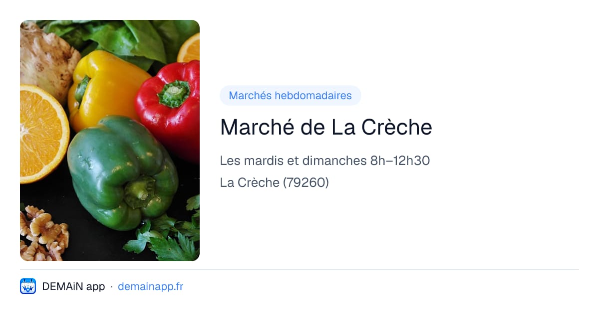 Marché de La Crèche — La Crèche