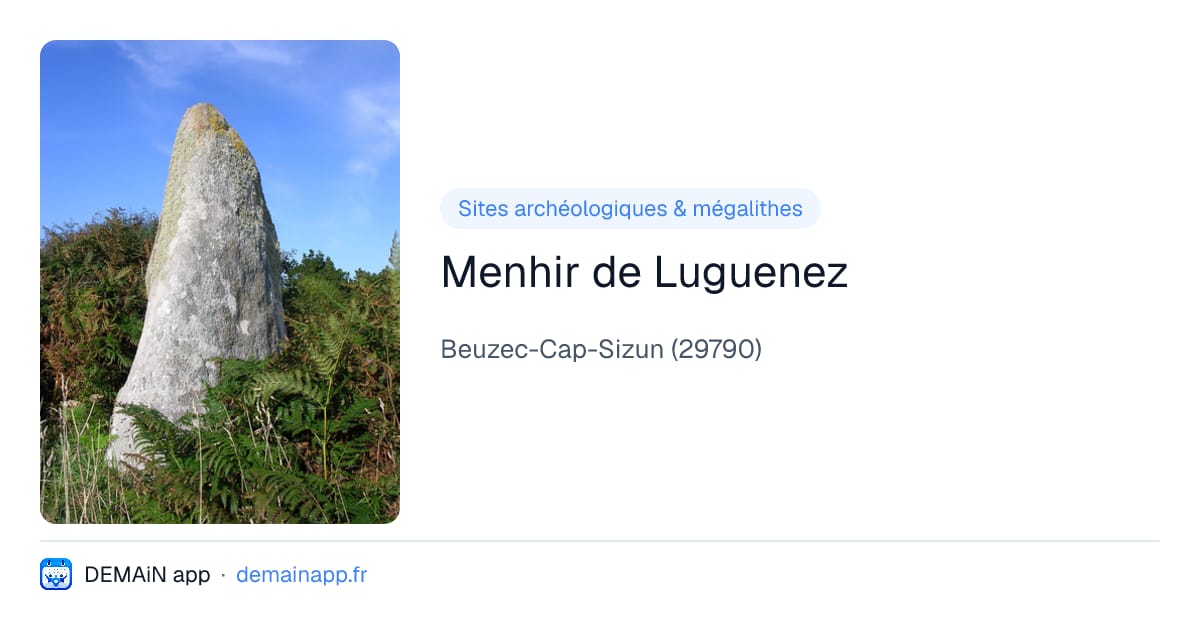 Menhir de Luguenez — Beuzec-Cap-Sizun