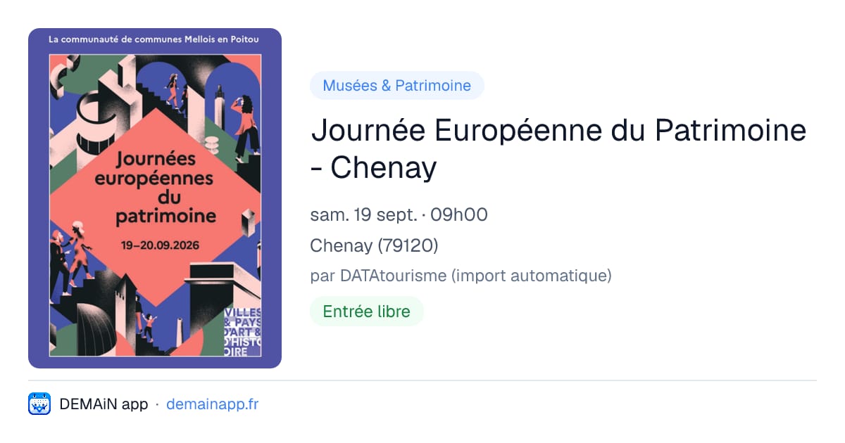Journée Européenne du Patrimoine - Chenay — Chenay