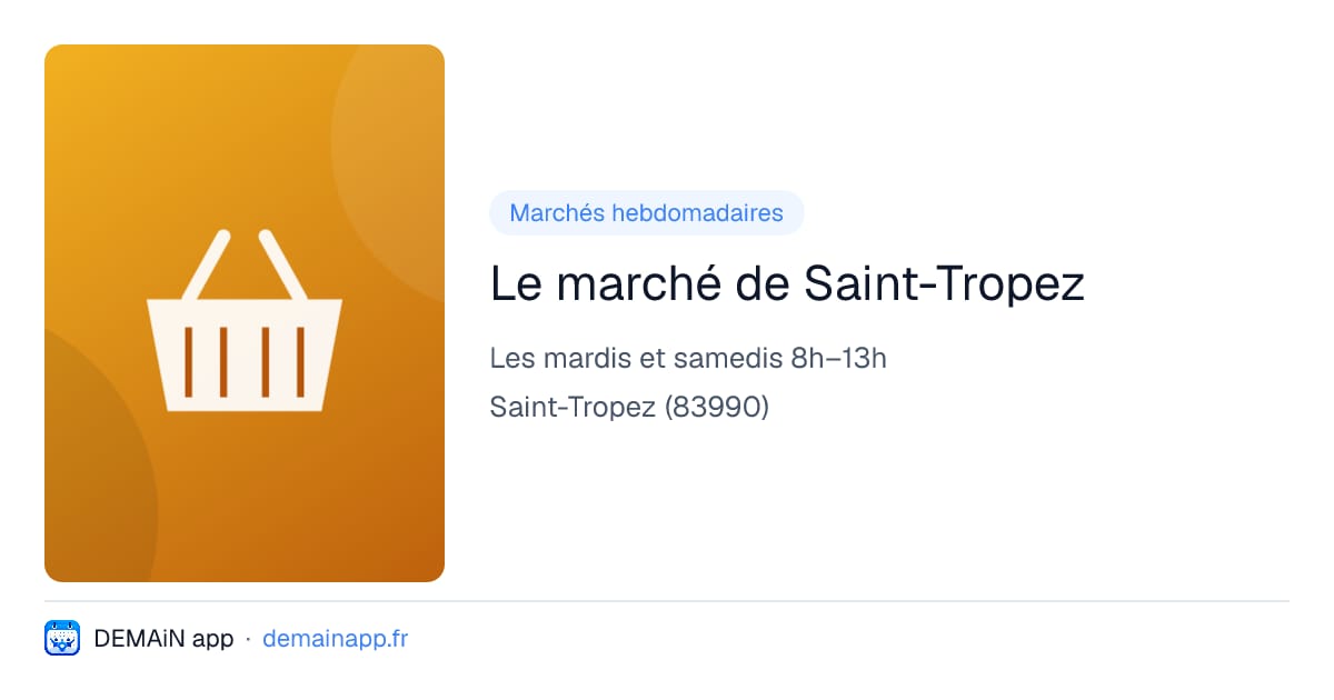 Le marché de Saint-Tropez — Saint-Tropez