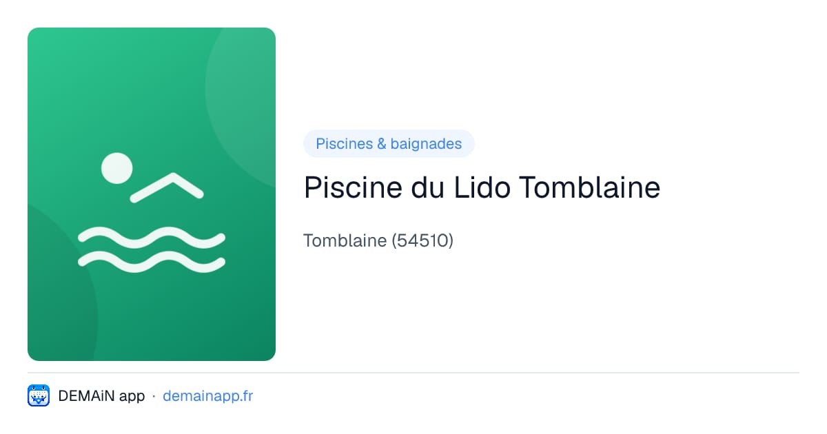 Piscine du Lido Tomblaine — Tomblaine