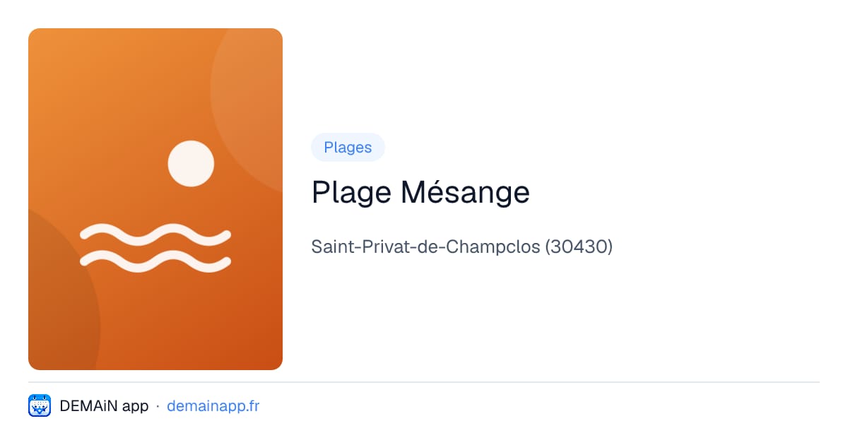 Plage Mésange — Saint-Privat-de-Champclos
