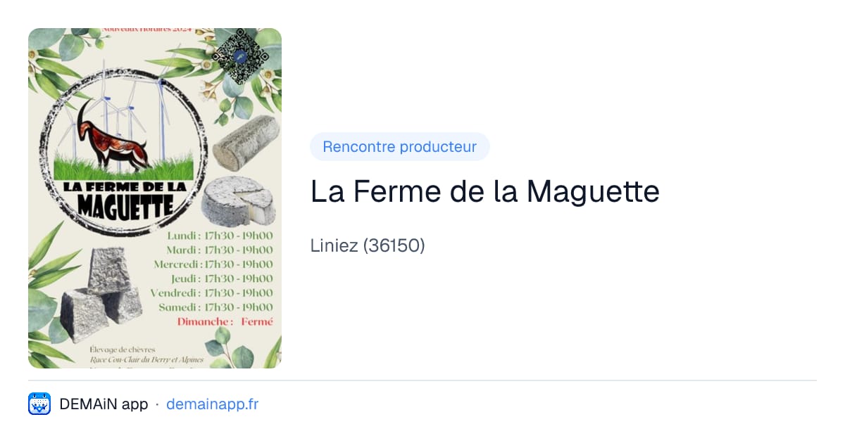 La Ferme de la Maguette — Liniez