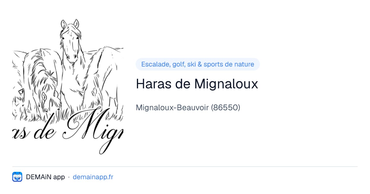 Haras de Mignaloux — Mignaloux-Beauvoir