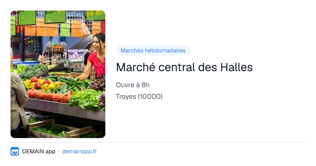 Marché central des Halles — Troyes