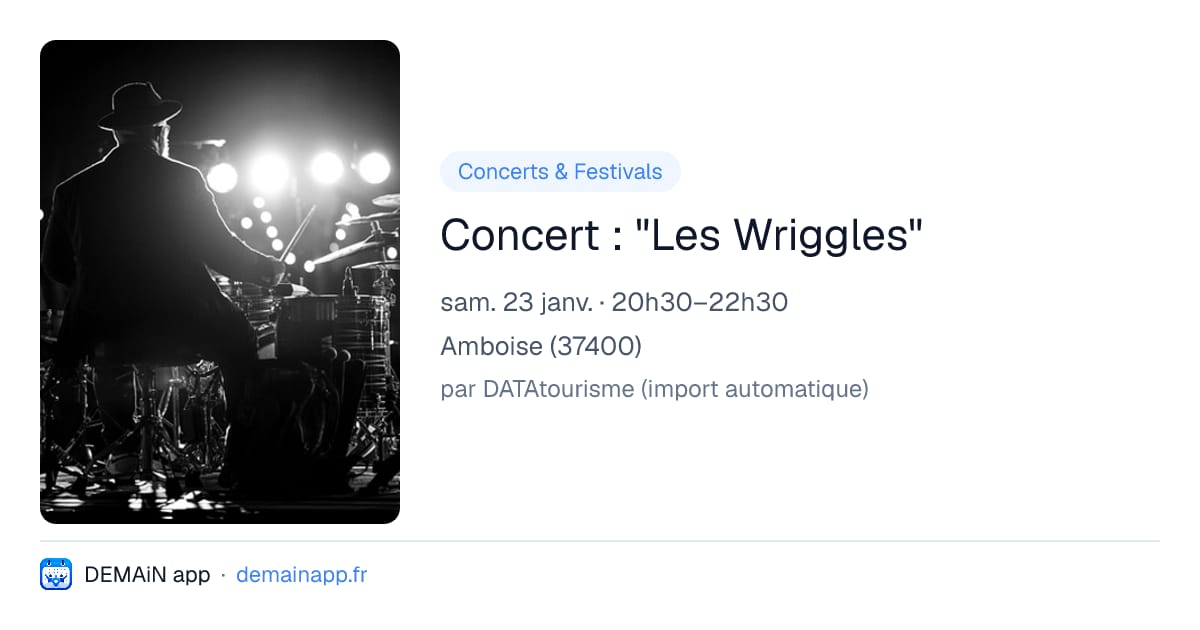 Concert : "Les Wriggles" — Amboise