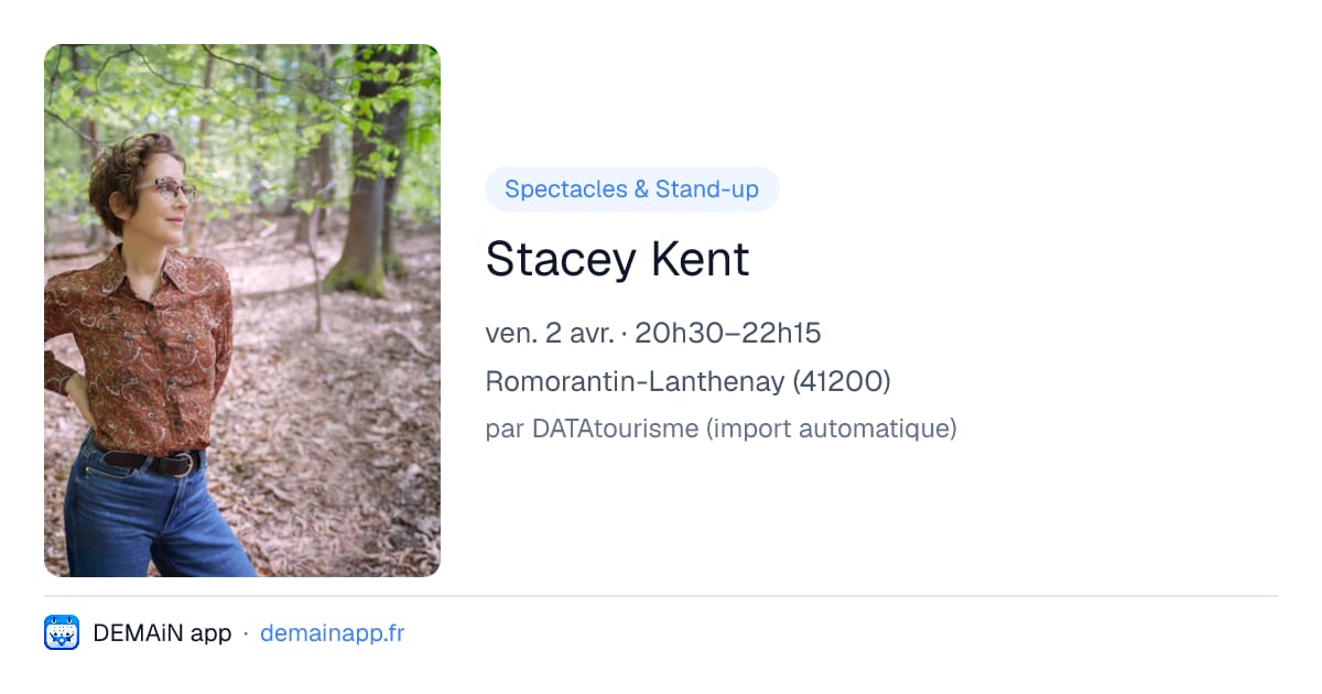 Stacey Kent — Romorantin-Lanthenay