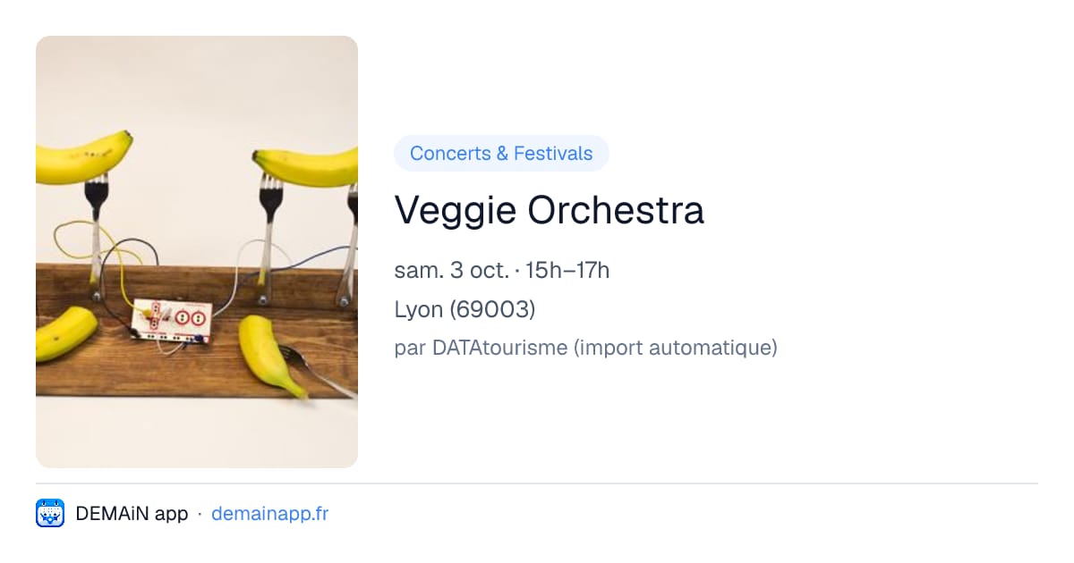 Veggie Orchestra — Lyon