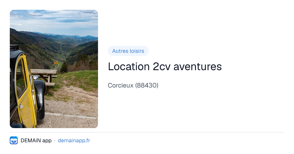 Location 2cv aventures — Corcieux