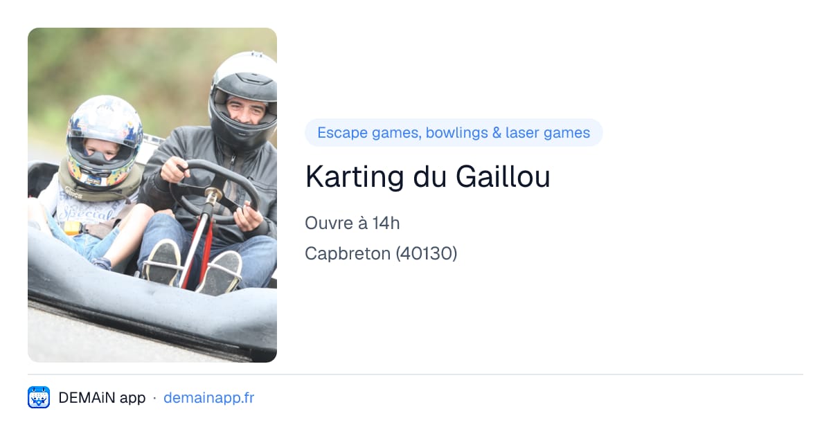 Karting du Gaillou — Capbreton