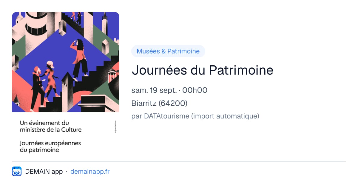 Journées du Patrimoine — Biarritz