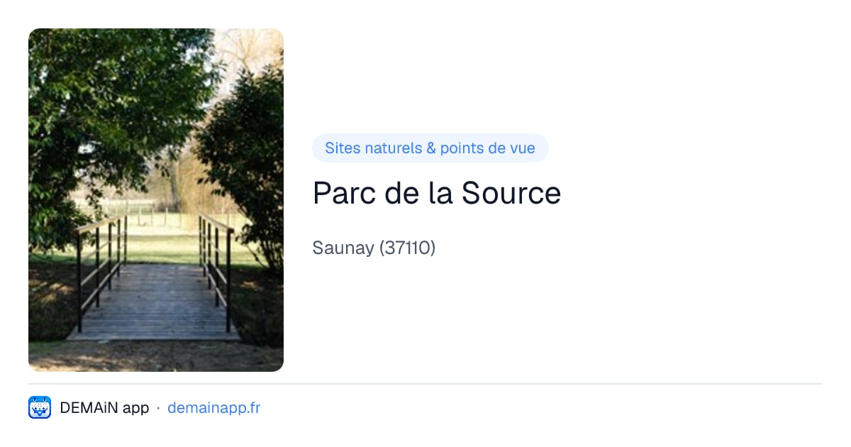 Parc de la Source — Saunay