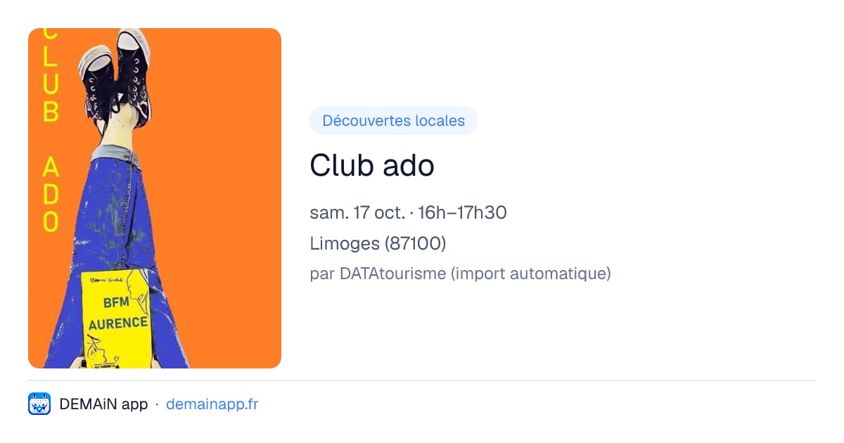 Club ado — Limoges