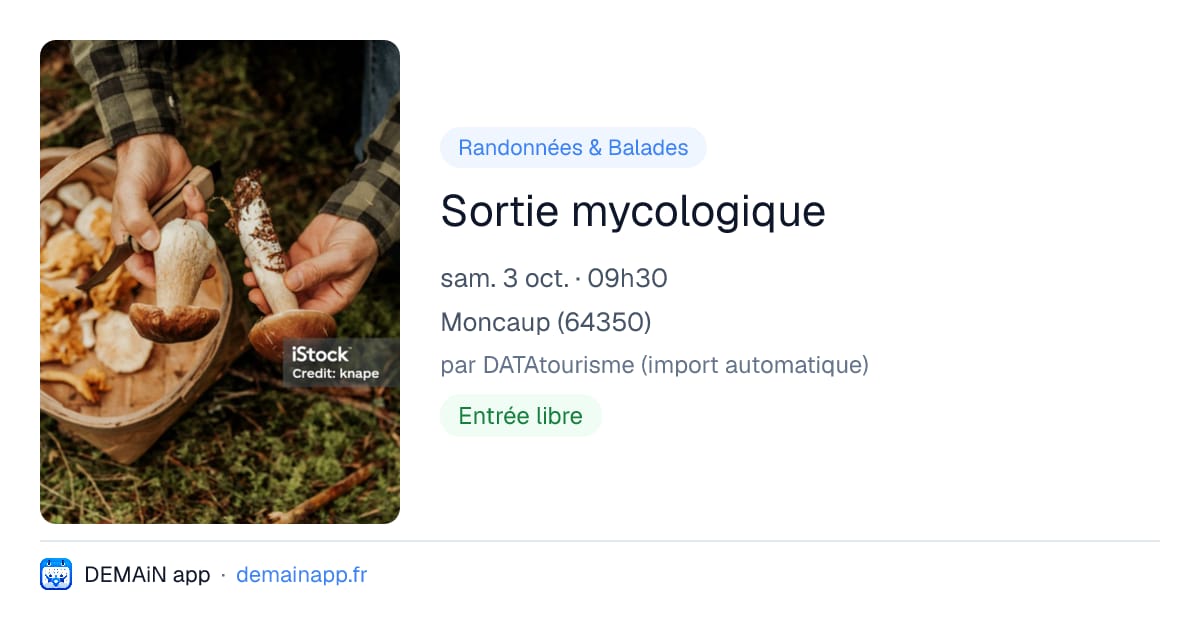 Sortie mycologique — Moncaup