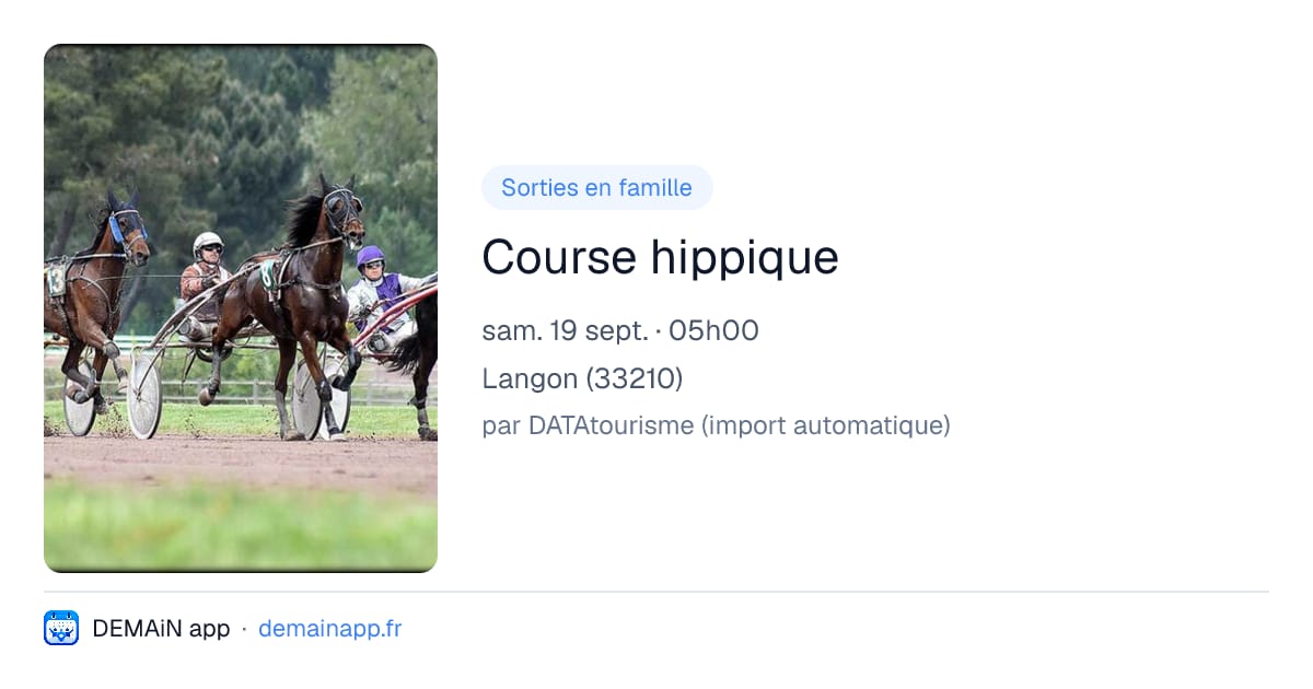 Course hippique — Langon