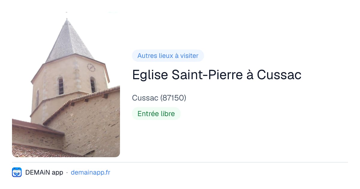 Eglise Saint-Pierre à Cussac — Cussac