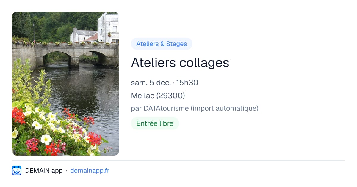 Ateliers collages — Mellac