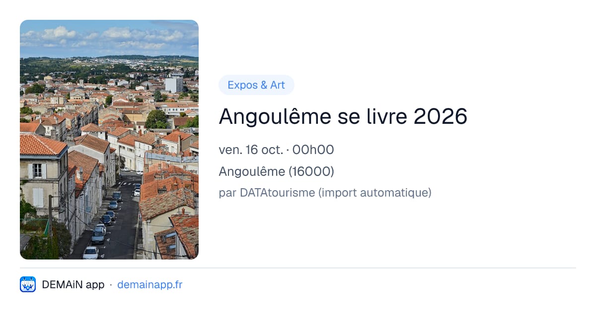 Angoulême se livre 2026 — Angoulême