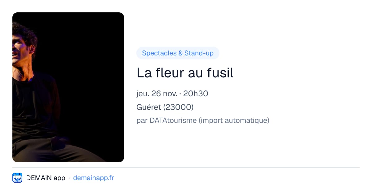 La fleur au fusil — Guéret