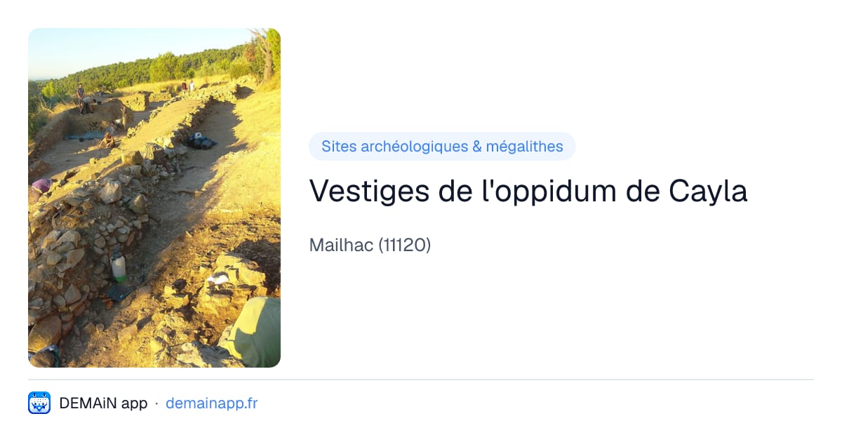 Vestiges de l'oppidum de Cayla — Mailhac