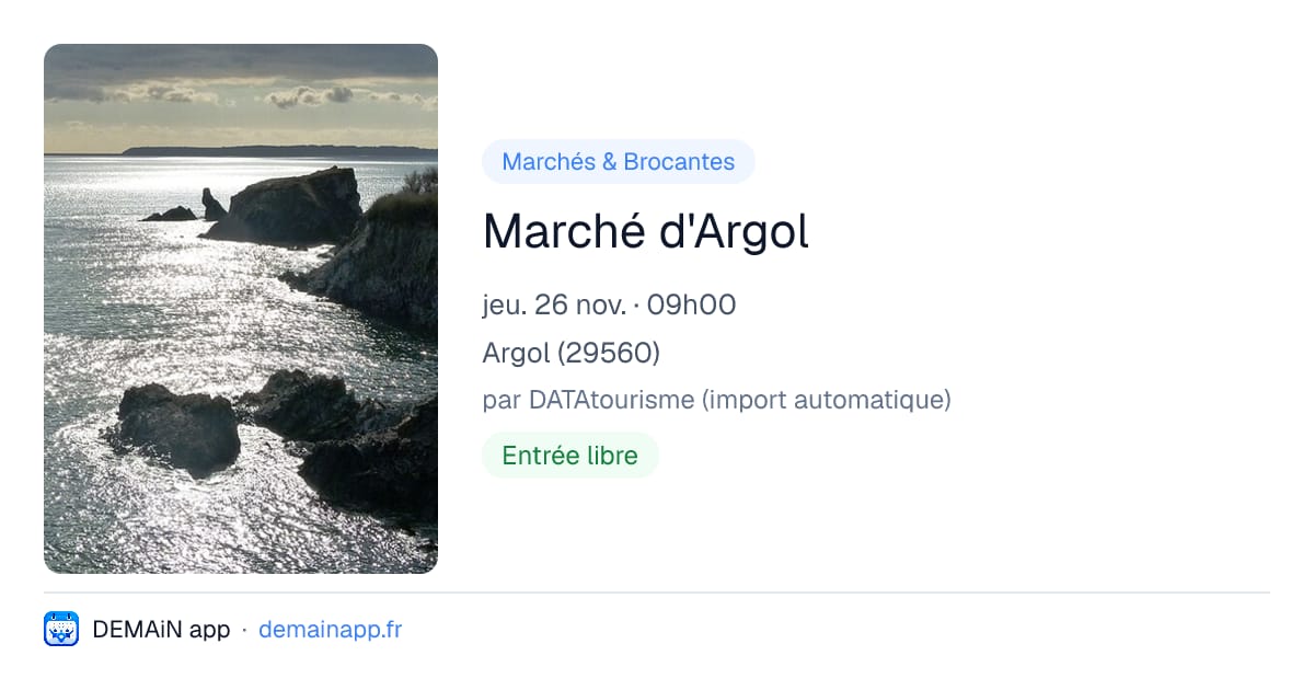 Marché d'Argol — Argol