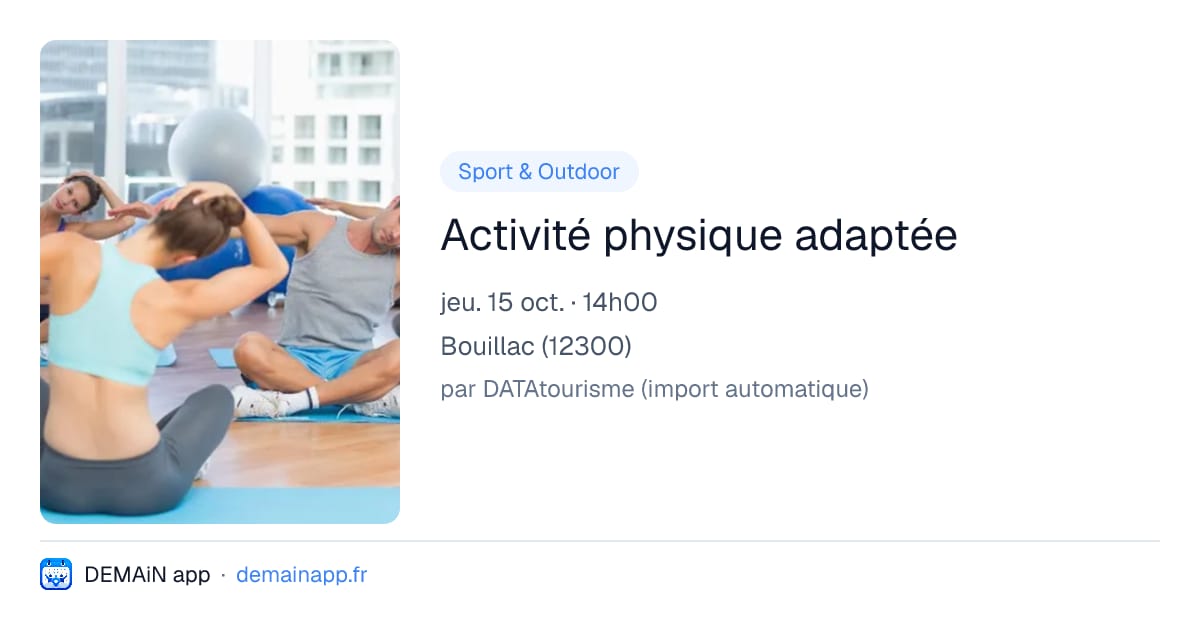 Activité physique adaptée — Bouillac