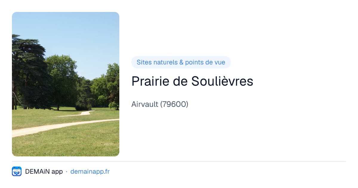Prairie de Soulièvres — Airvault
