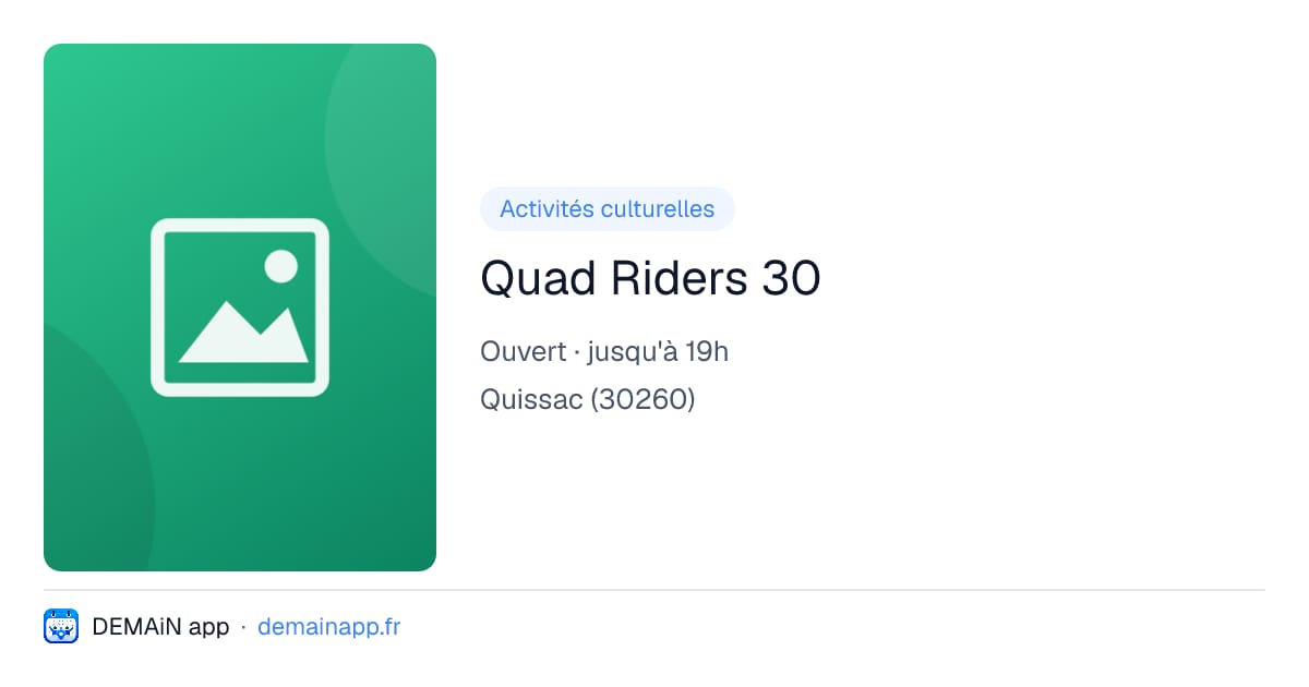 Quad Riders 30 — Quissac