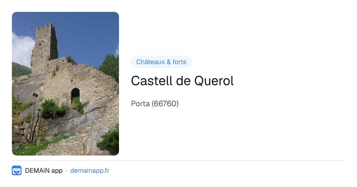 Castell de Querol — Porta