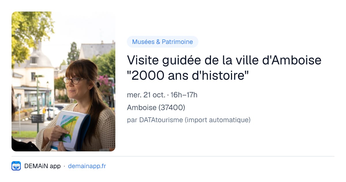 Visite guidée de la ville d'Amboise "2000 ans d'histoire" — Amboise
