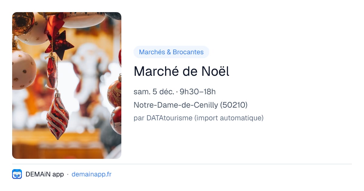Marché de Noël — Notre-Dame-de-Cenilly