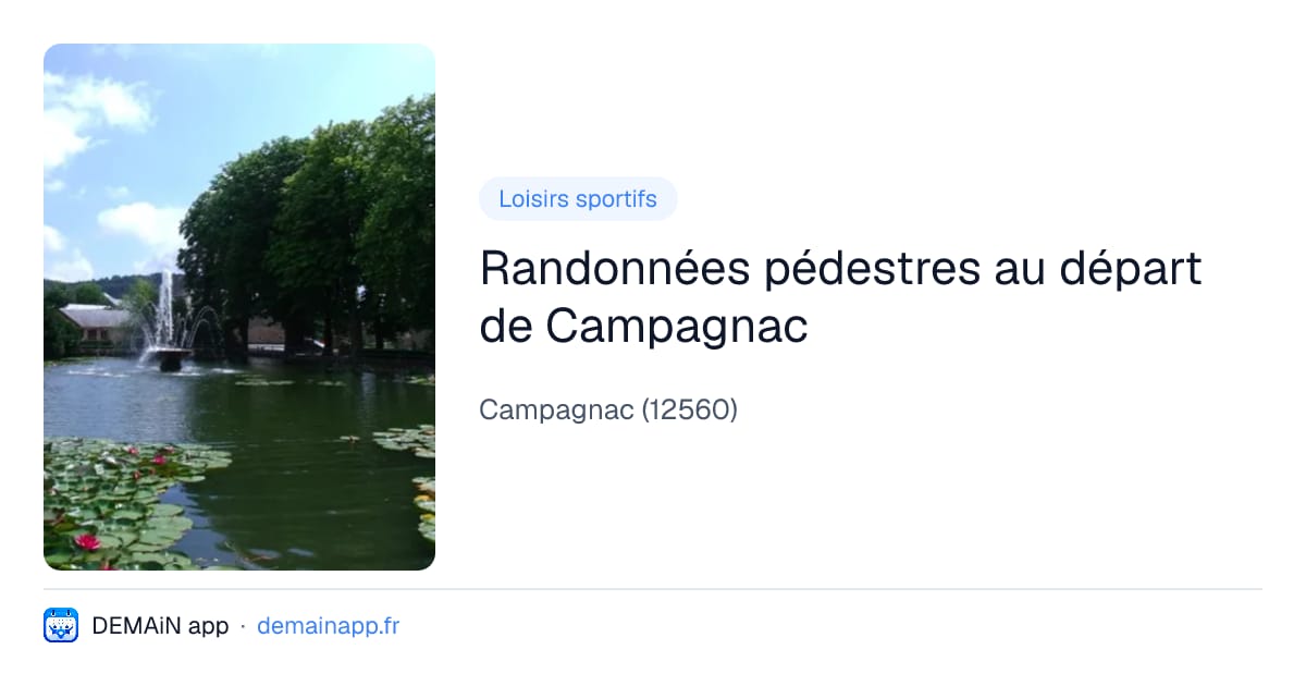 Randonnées pédestres au départ de Campagnac — Campagnac