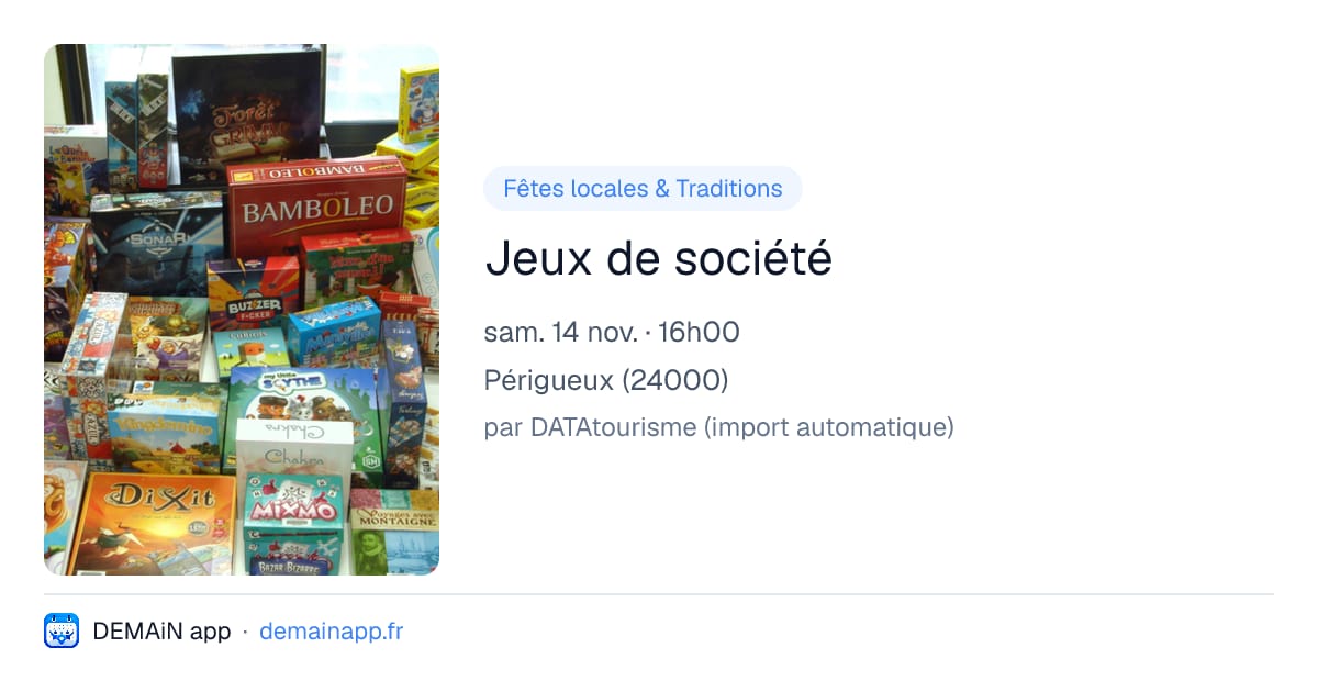 Jeux de société — Périgueux