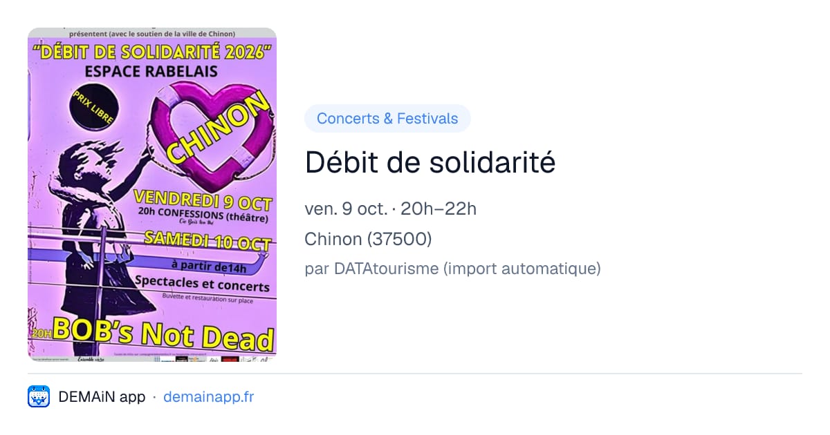 Débit de solidarité — Chinon