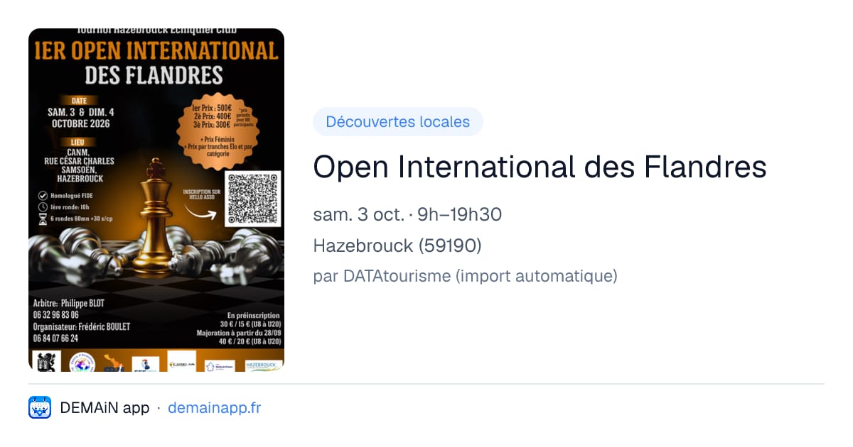 Open International des Flandres — Hazebrouck