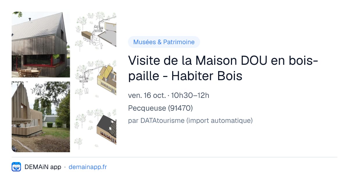 Visite de la Maison DOU en bois-paille - Habiter Bois — Pecqueuse