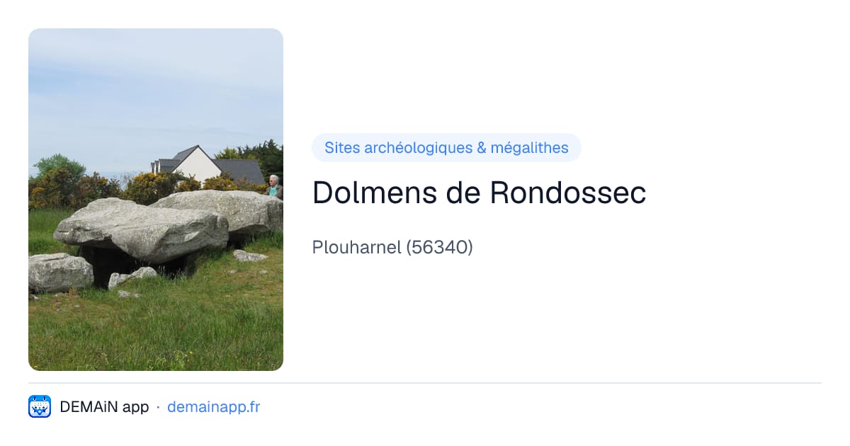 Dolmens de Rondossec — Plouharnel