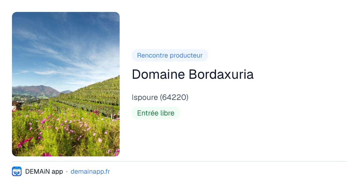 Domaine Bordaxuria — Ispoure