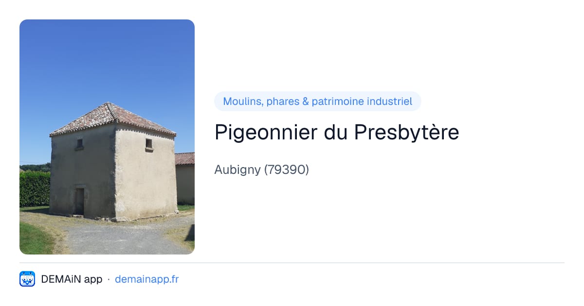 Pigeonnier du Presbytère — Aubigny