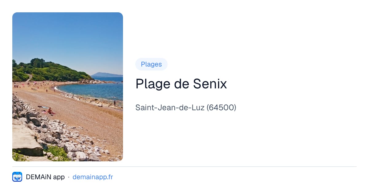 Plage de Senix — Saint-Jean-de-Luz