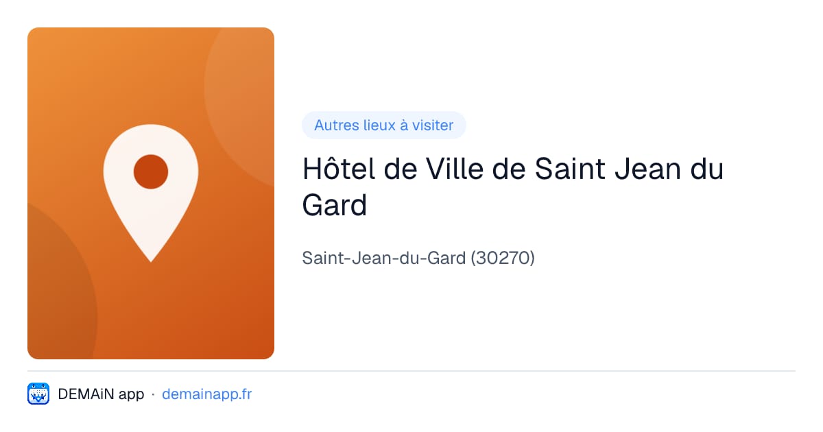 Hôtel de Ville de Saint Jean du Gard — Saint-Jean-du-Gard