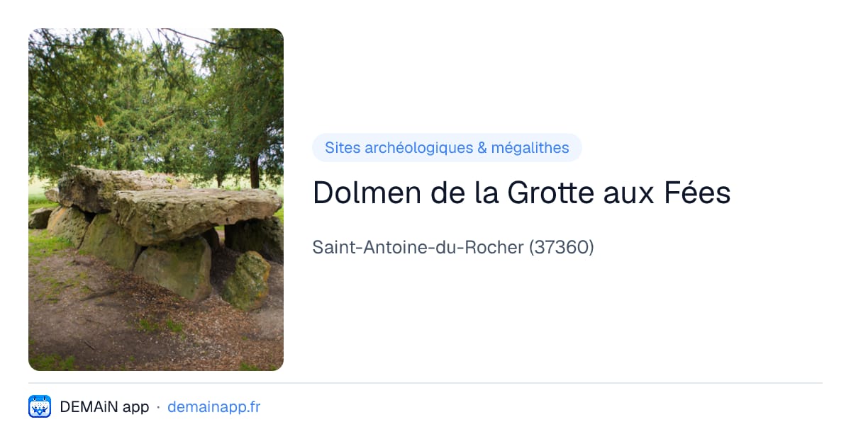 Dolmen de la Grotte aux Fées — Saint-Antoine-du-Rocher