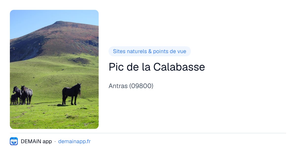 Pic de la Calabasse — Antras
