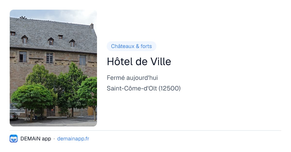 Hôtel de Ville — Saint-Côme-d'Olt