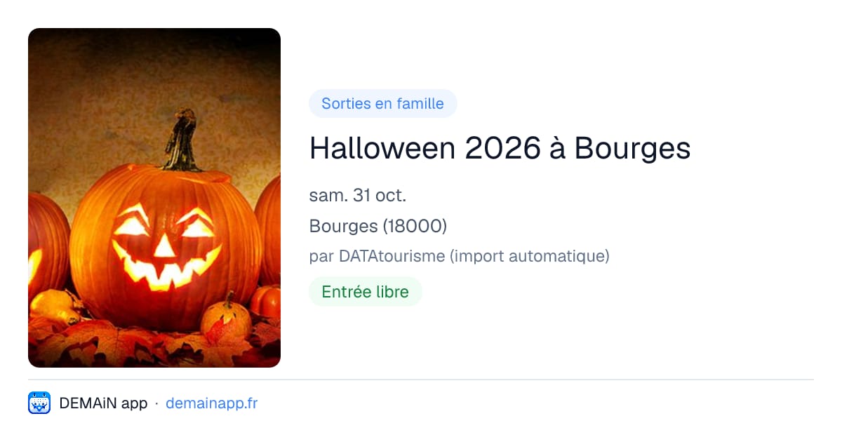 Halloween 2026 à Bourges — Bourges