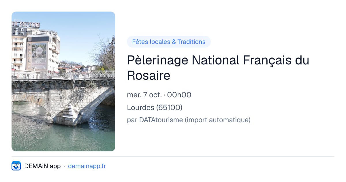 Pèlerinage National Français du Rosaire — Lourdes