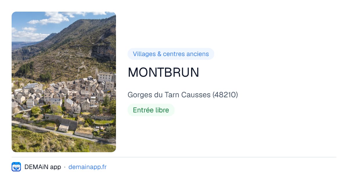 MONTBRUN — Gorges du Tarn Causses